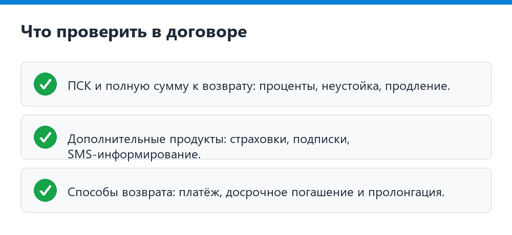 Что проверить в договоре займа